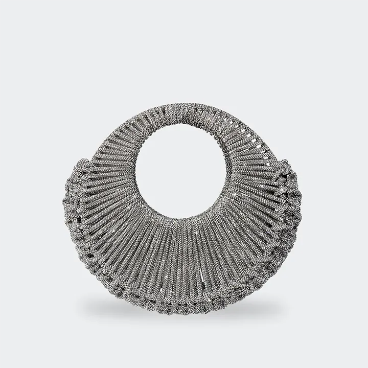 حقيبة كلاتش دائرية ,Round clutch bag