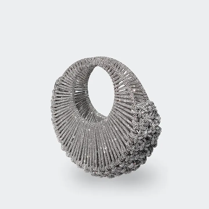 حقيبة كلاتش دائرية ,Round clutch bag