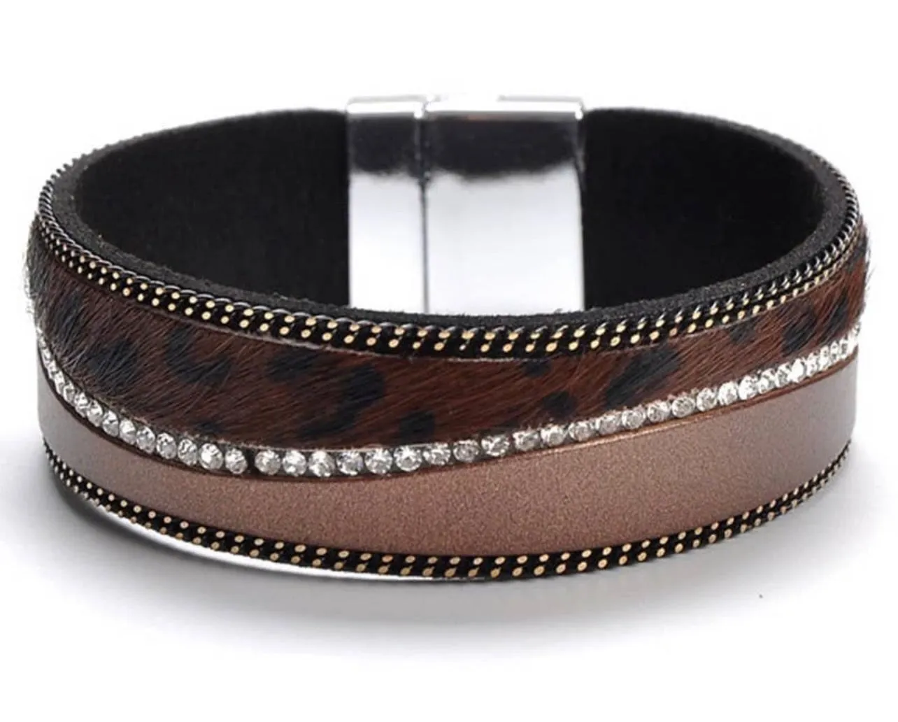 Accessories- Leopard Wide Fashion Bracelet