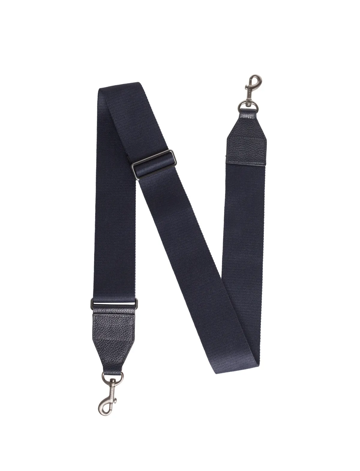 Adjustable Shoulder Strap in Cervocalf Leather with Clasp Closure