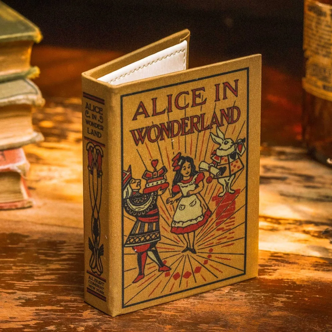 Lewis Carroll’s 1865 Alice in Wonderland Classic Book Inspired Wallet
