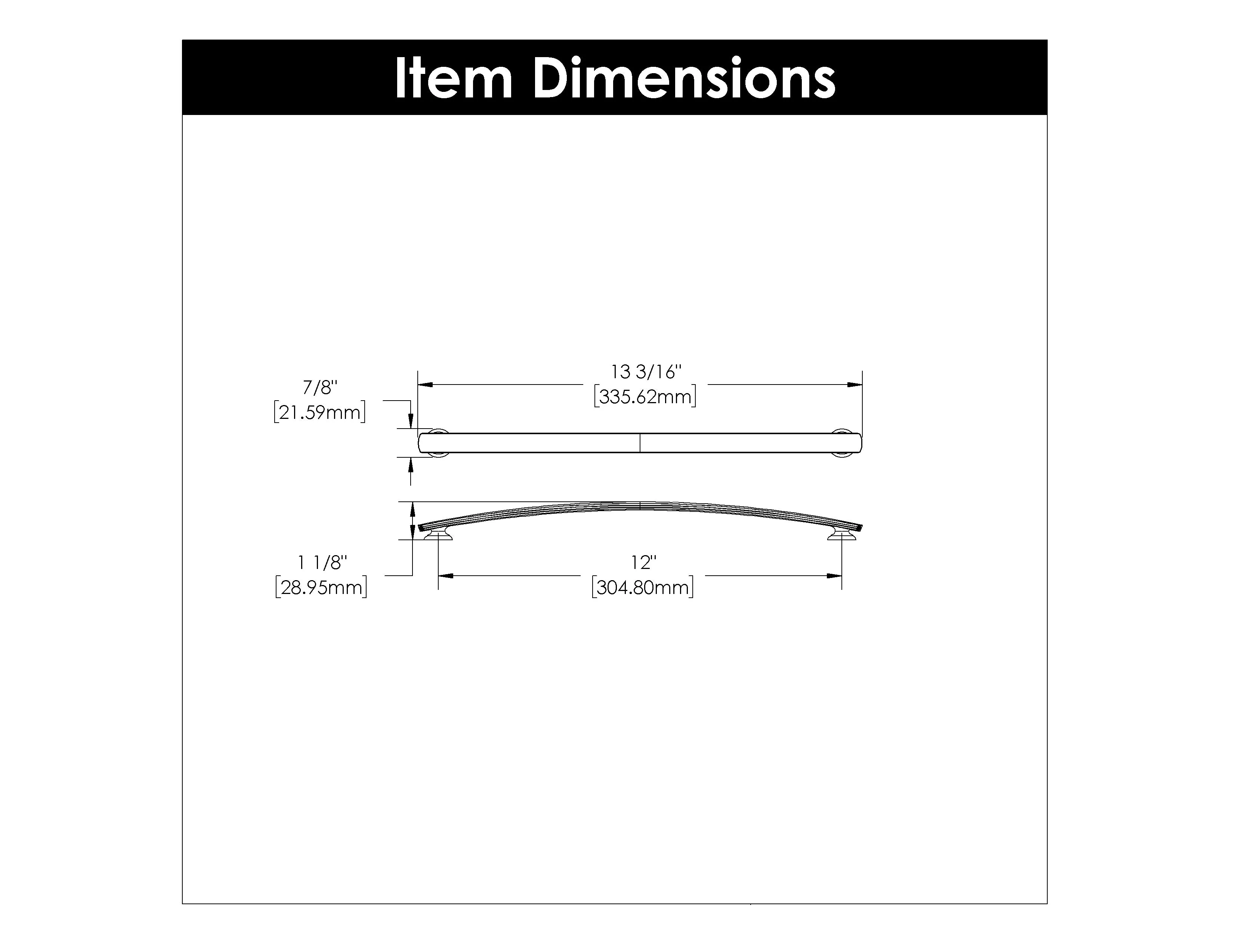 American Diner Pull, 12" C/C - CTG3856