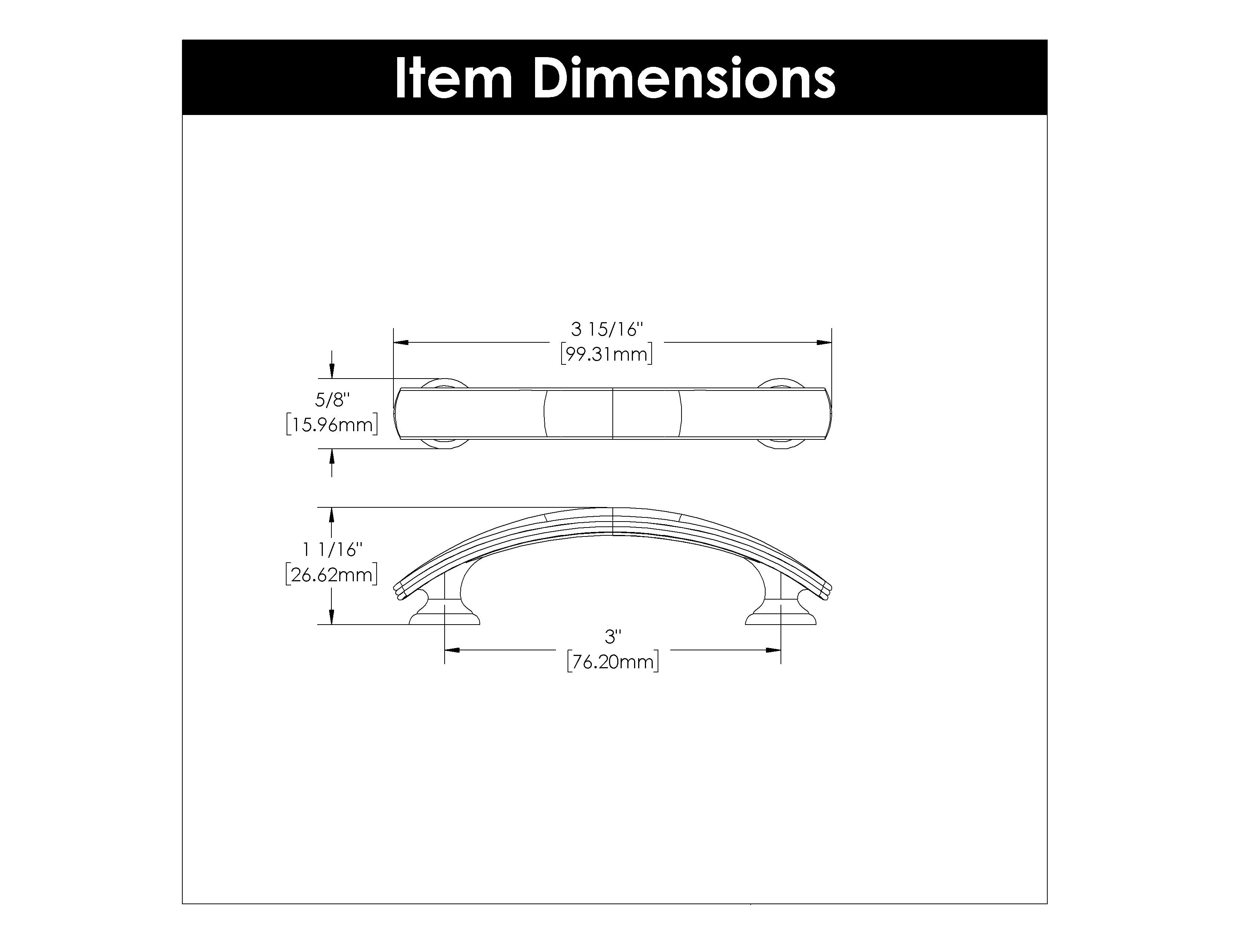 American Diner Pull, 3" C/C - CTG3782