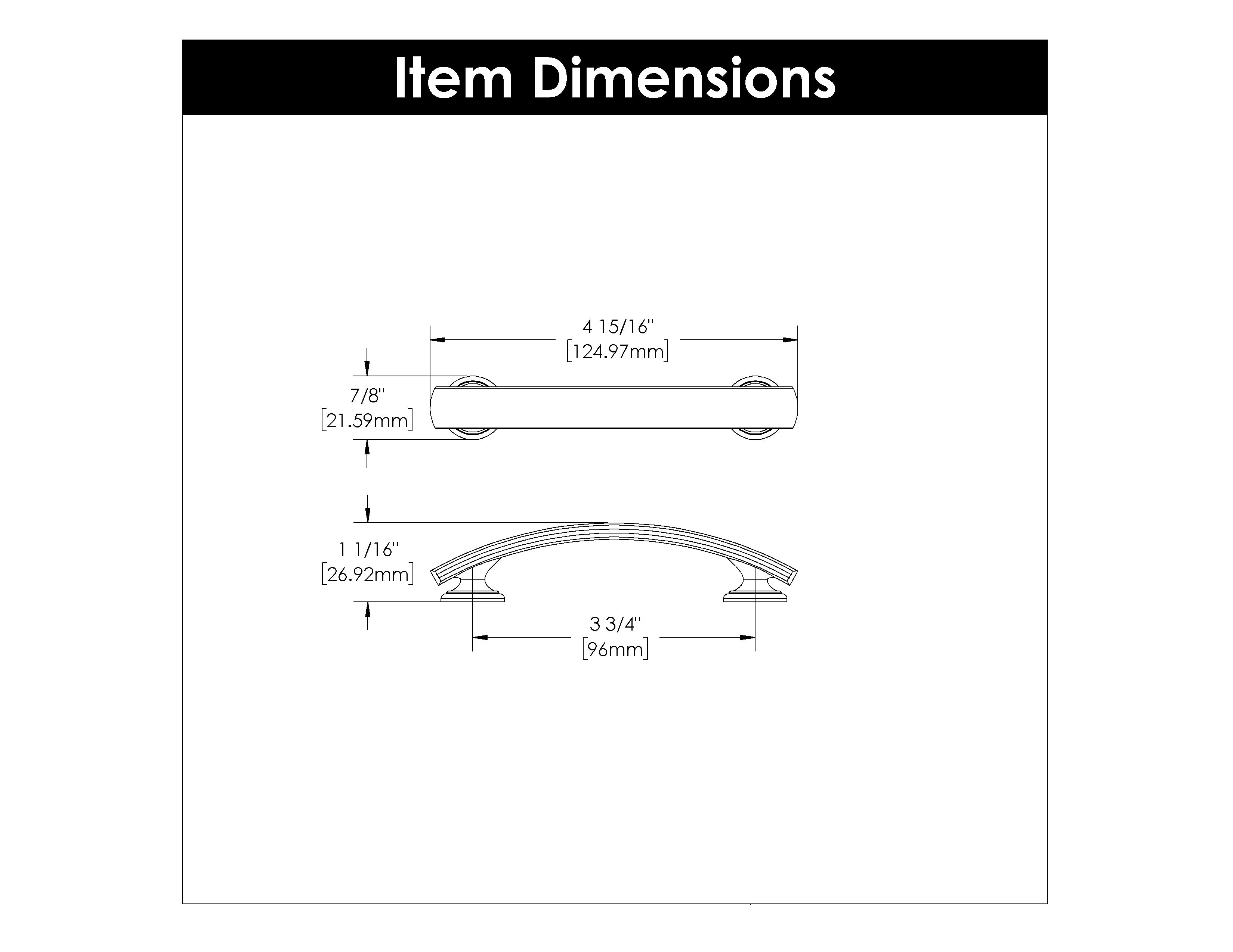 American Diner Pull, 96mm C/C - CTG3772