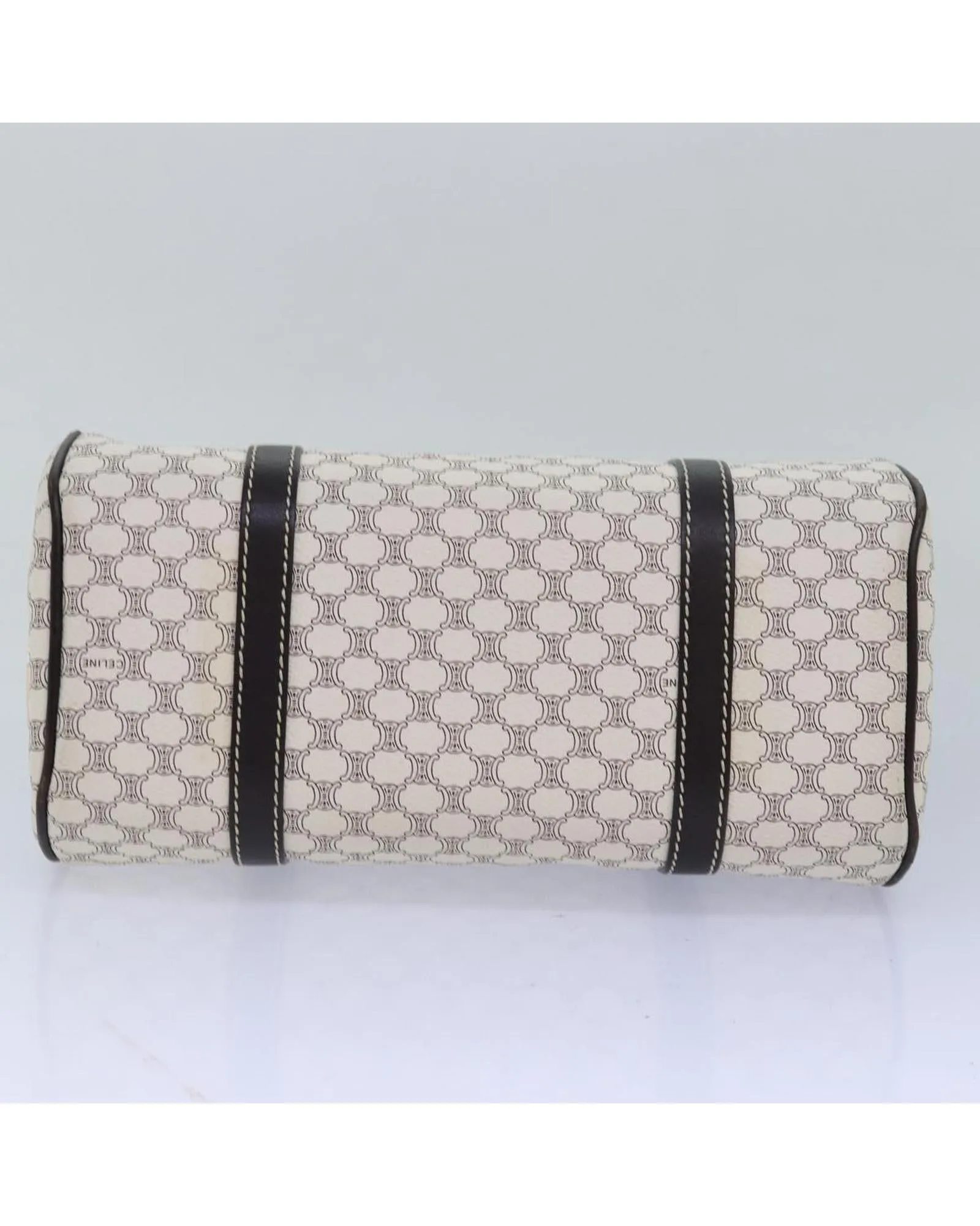 Authentic Celine Macadam Canvas Hand Bag in PVC Leather