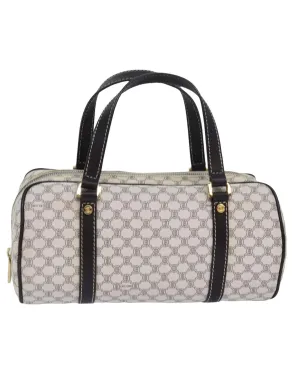 Authentic Celine Macadam Canvas Hand Bag in PVC Leather