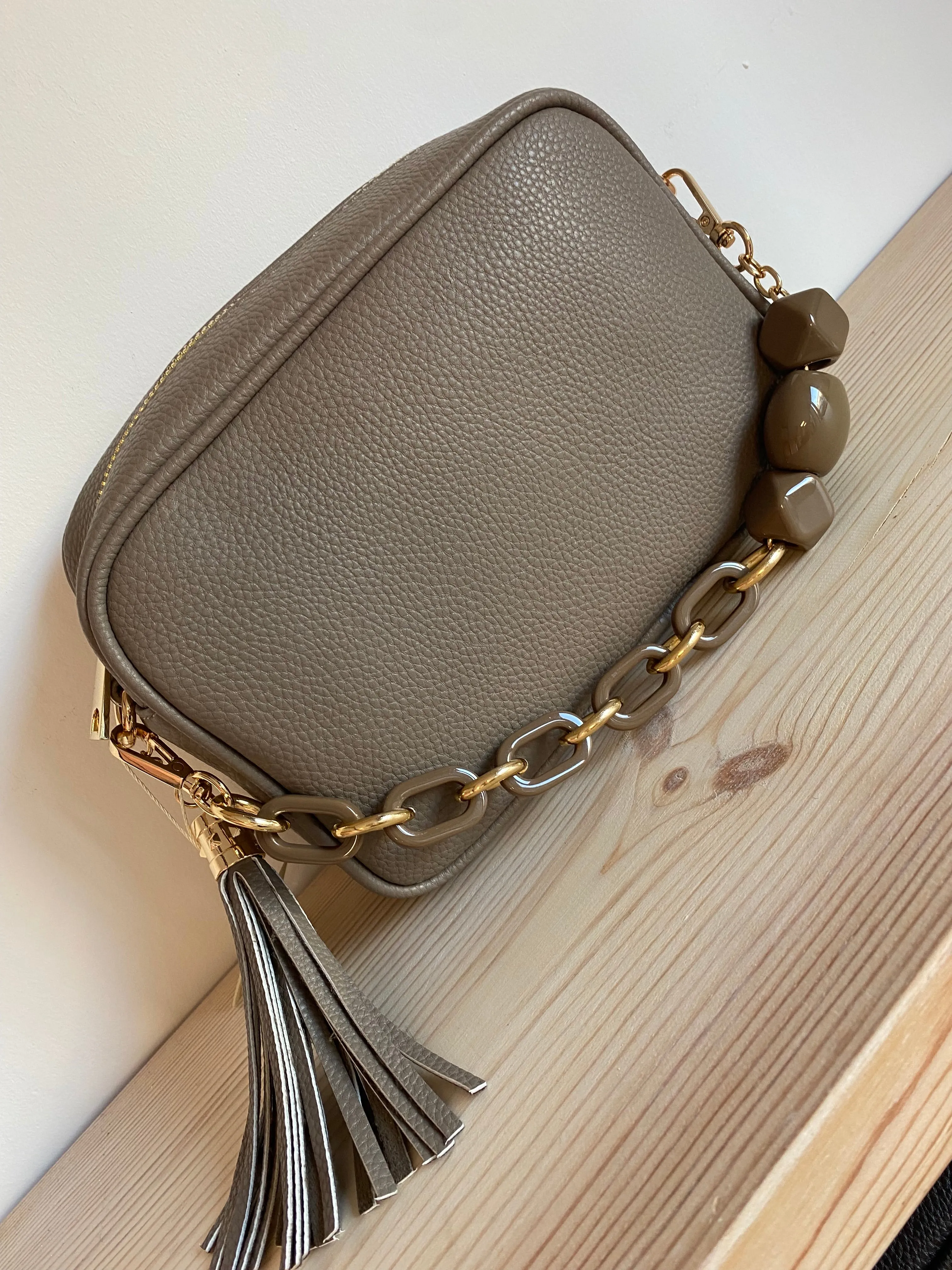 Bag Charm - Taupe