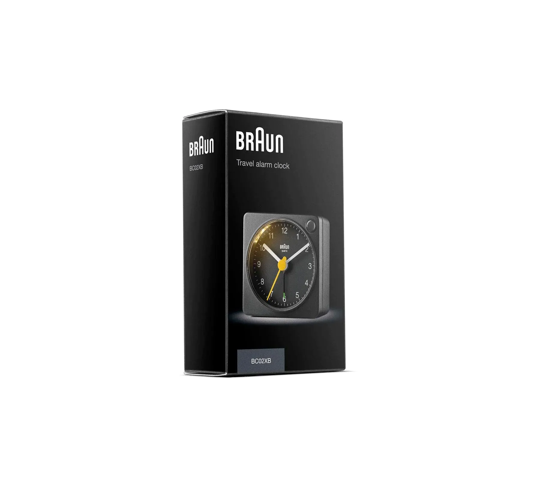 BC02X Classic Analogue Travel Alarm Clock | Black