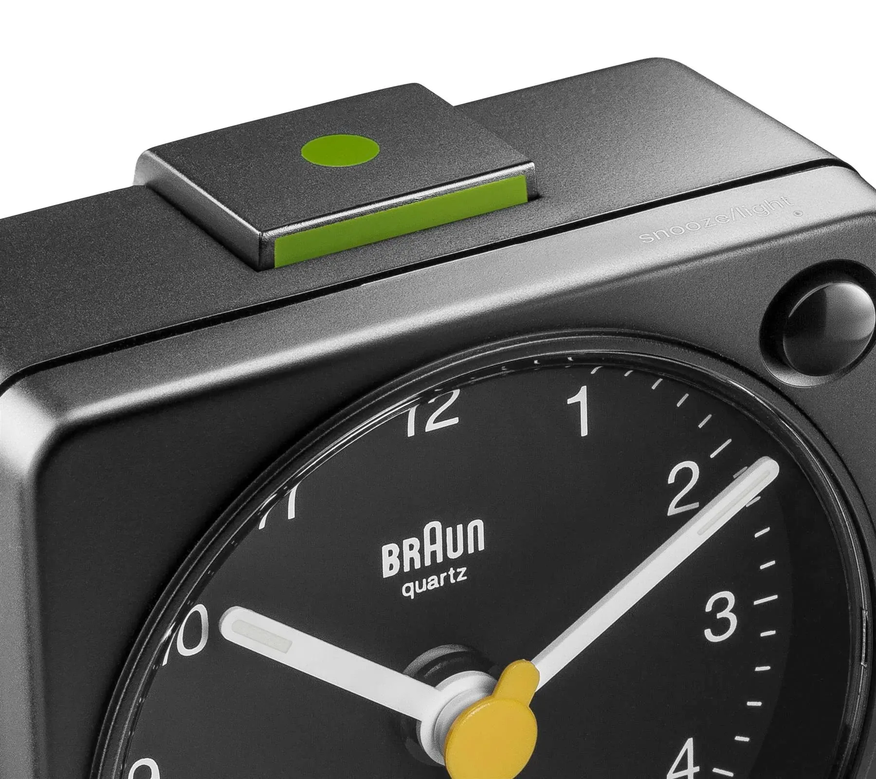 BC02X Classic Analogue Travel Alarm Clock | Black