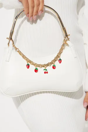 Berry Picking Handbag Charm Chain - Gold/Red