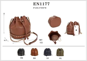Bucket Handbag With Chain Detail