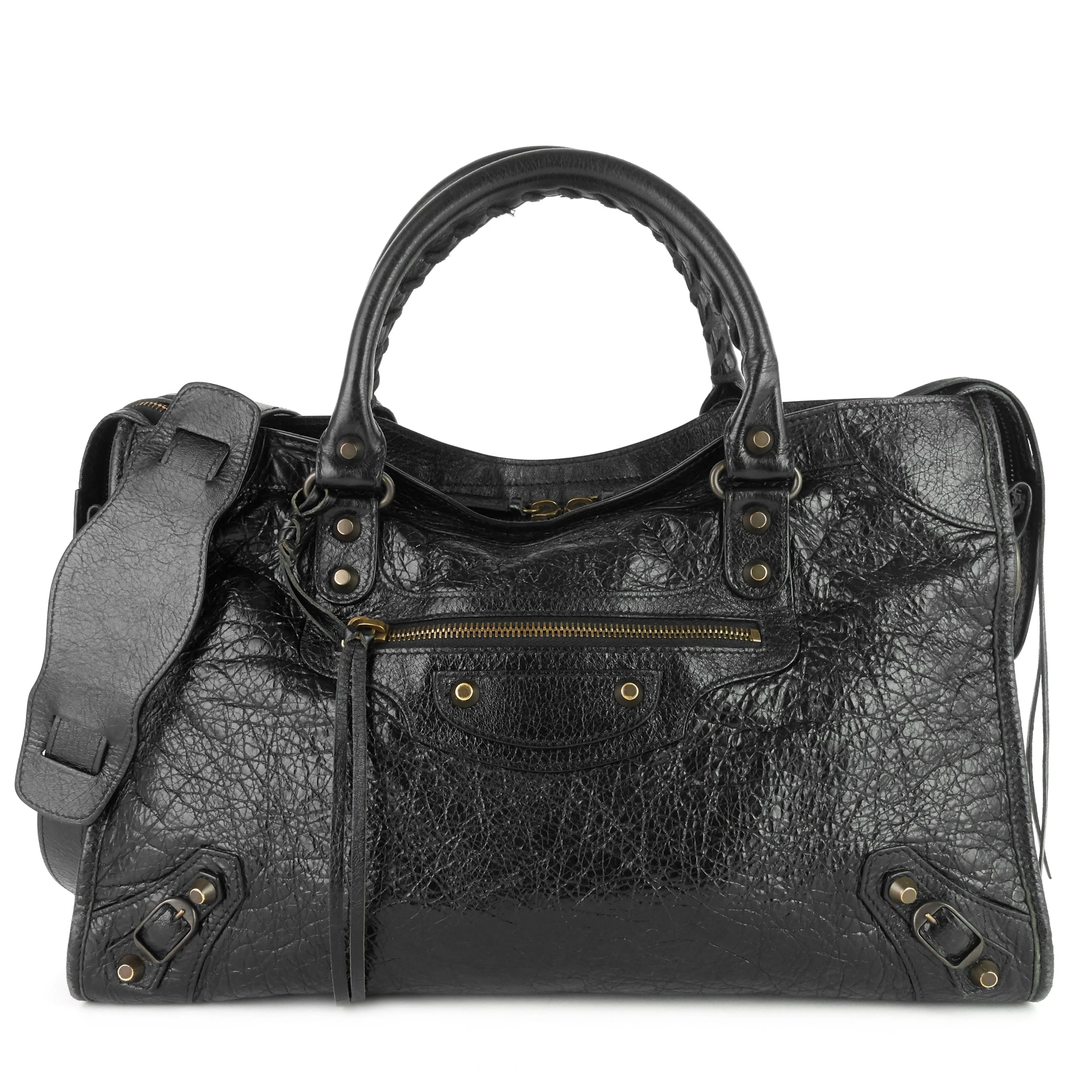 City Classic Studs Medium Lambskin Leather Bag