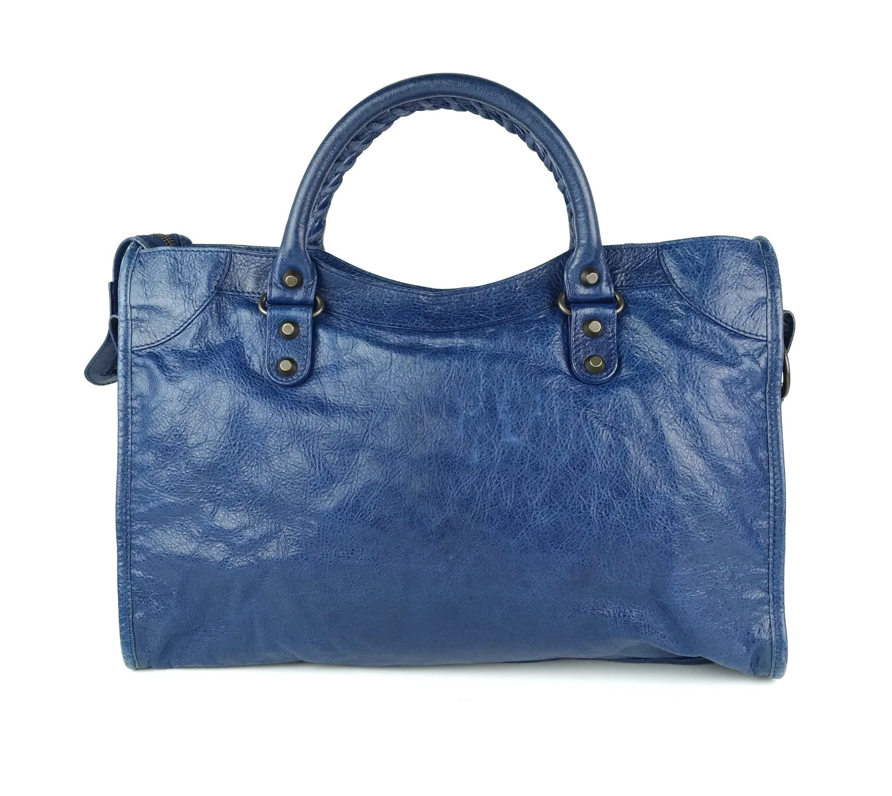 Classic Agneau Leather City Bag