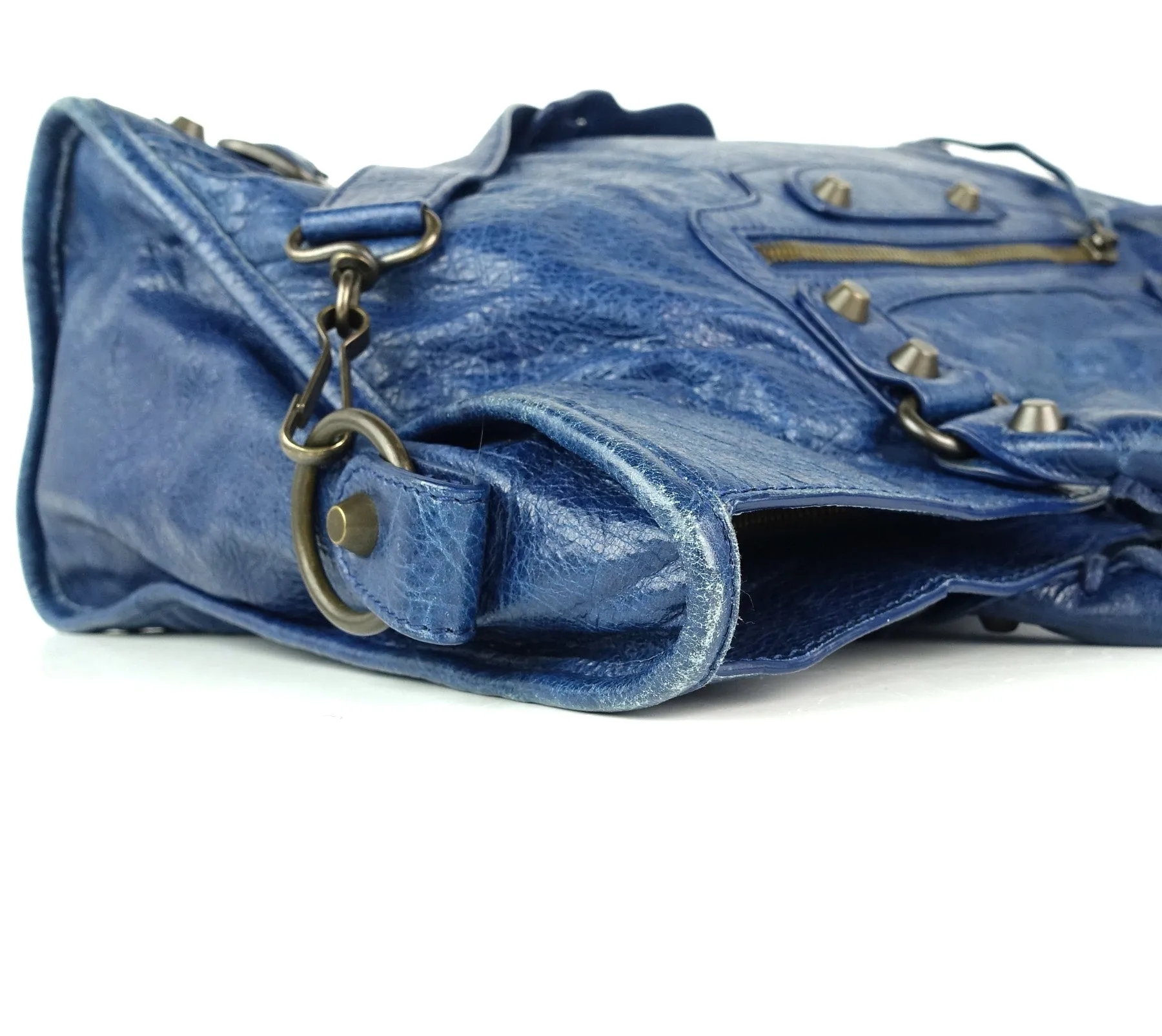 Classic Agneau Leather City Bag