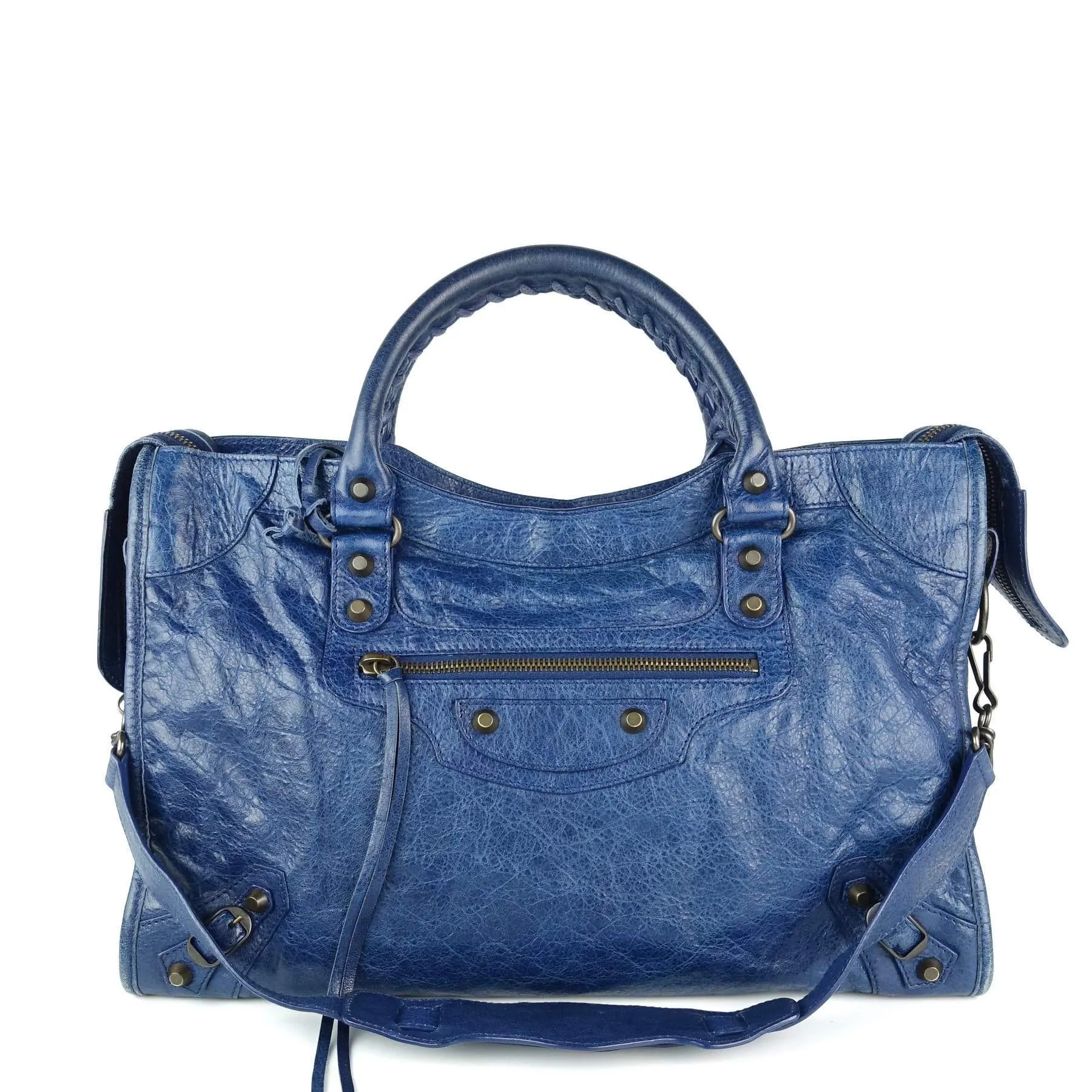 Classic Agneau Leather City Bag