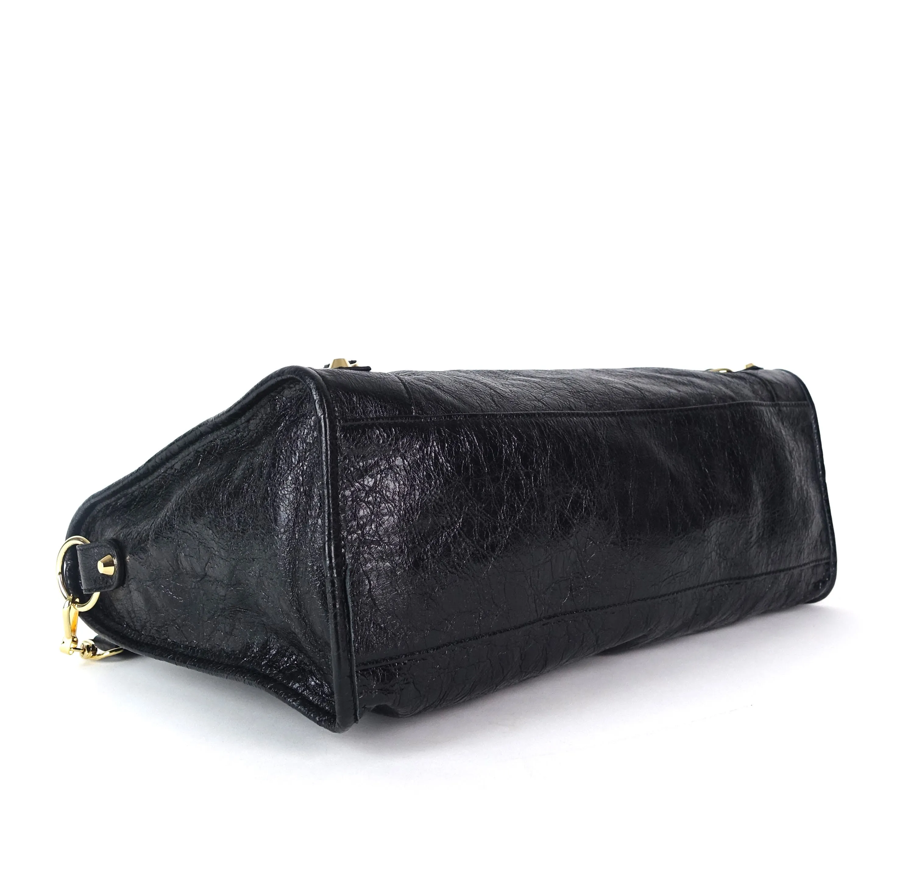 Classic Agneau Leather City Bag
