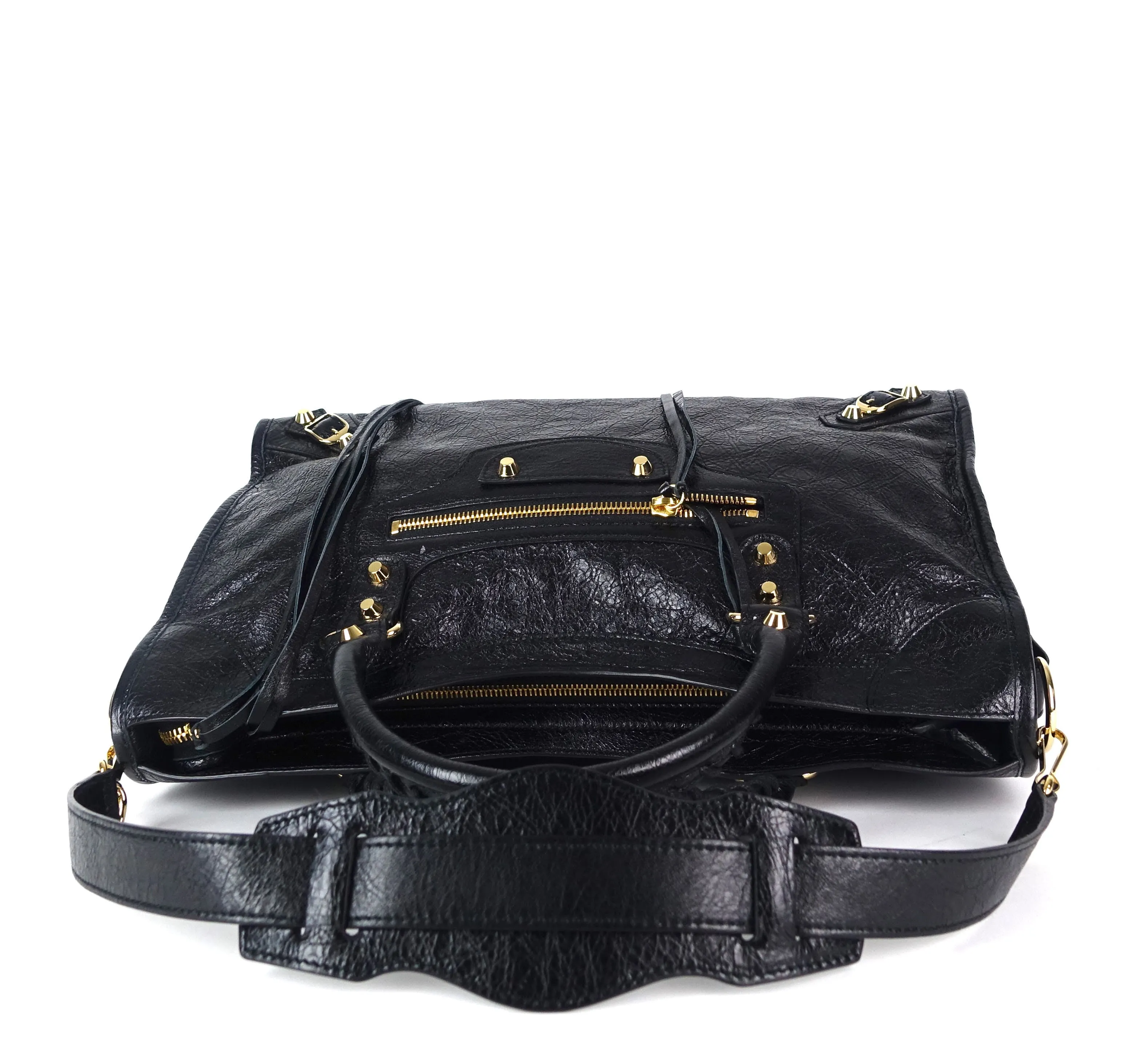 Classic Agneau Leather City Bag