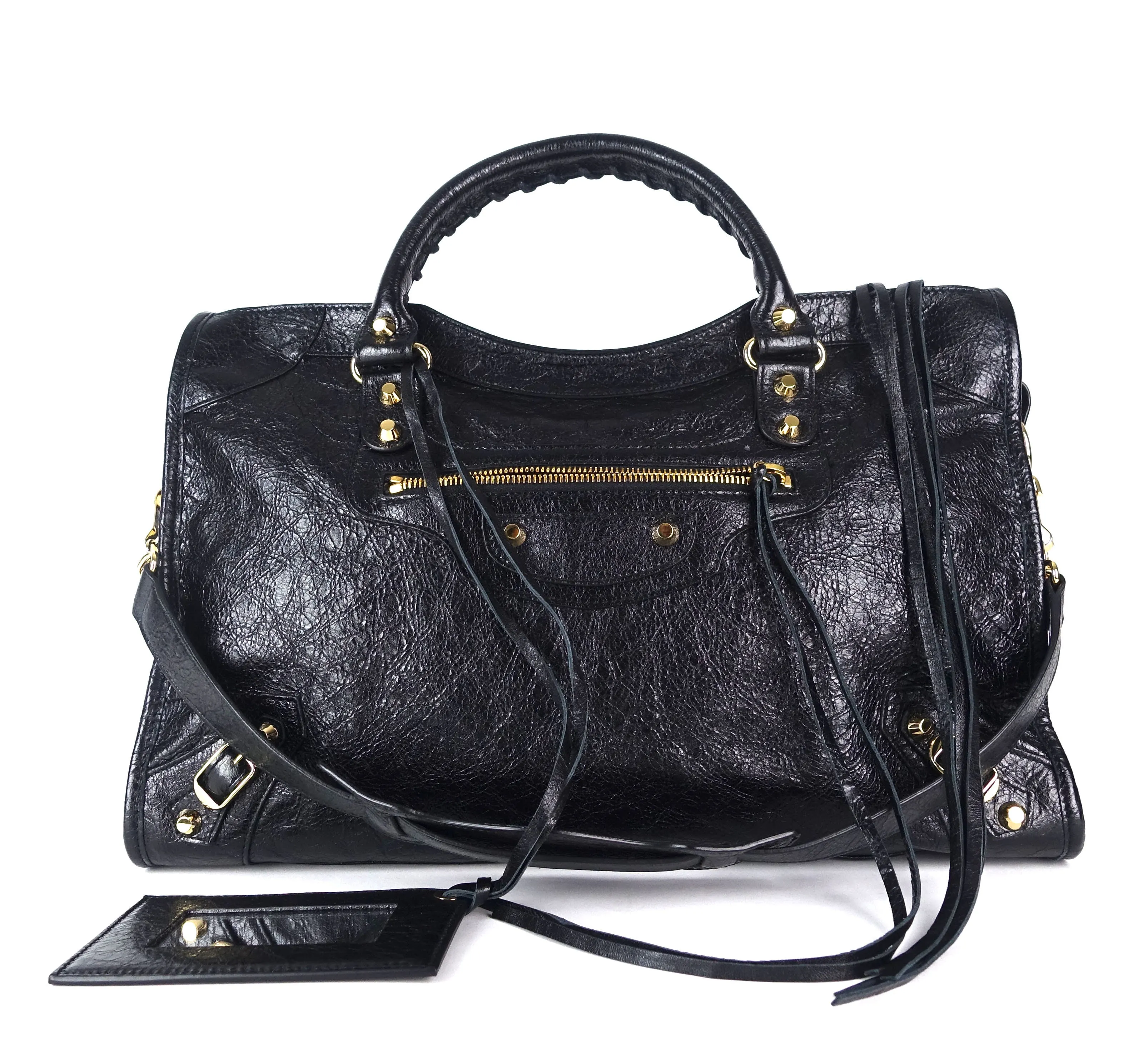 Classic Agneau Leather City Bag