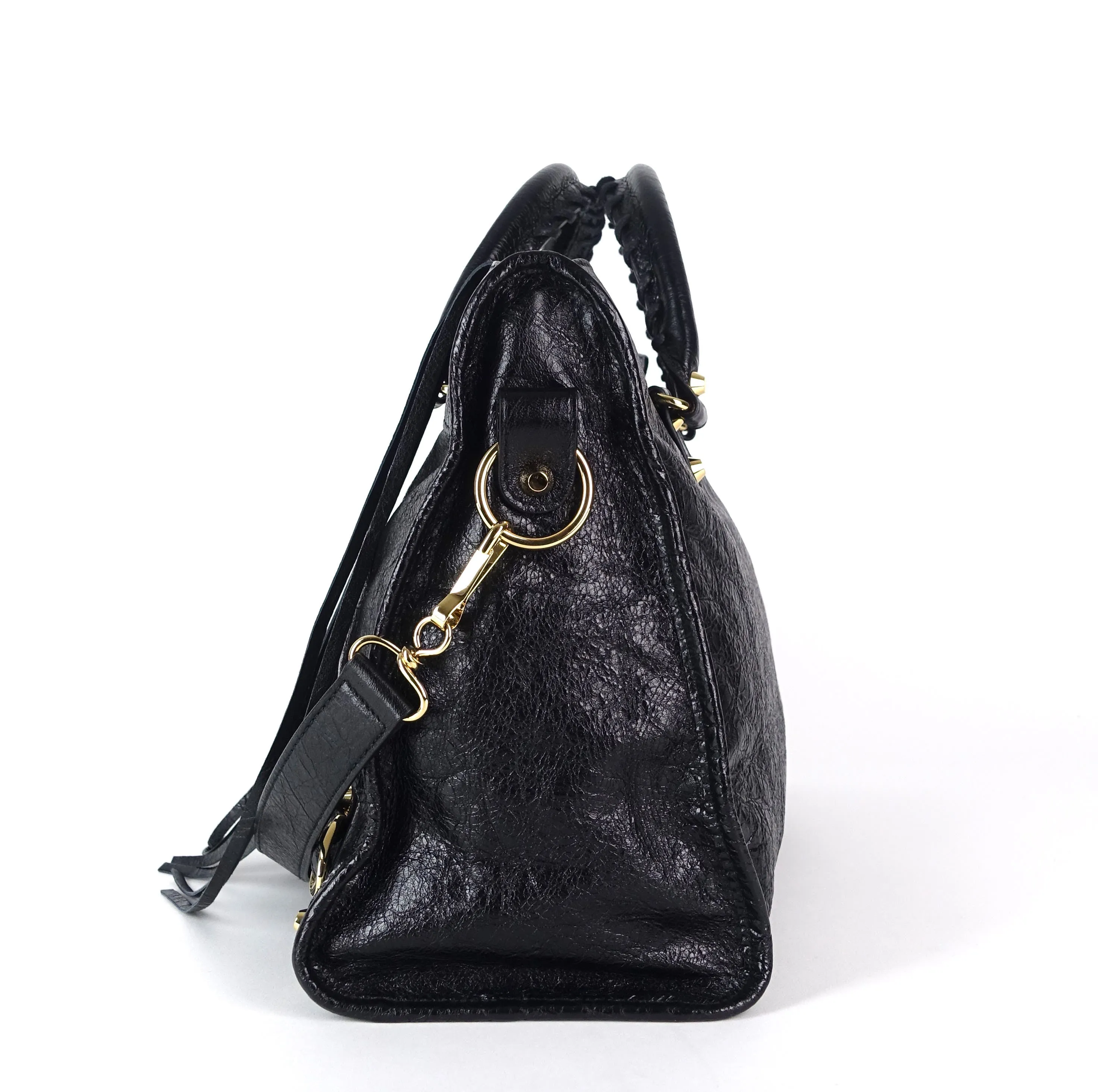 Classic Agneau Leather City Bag