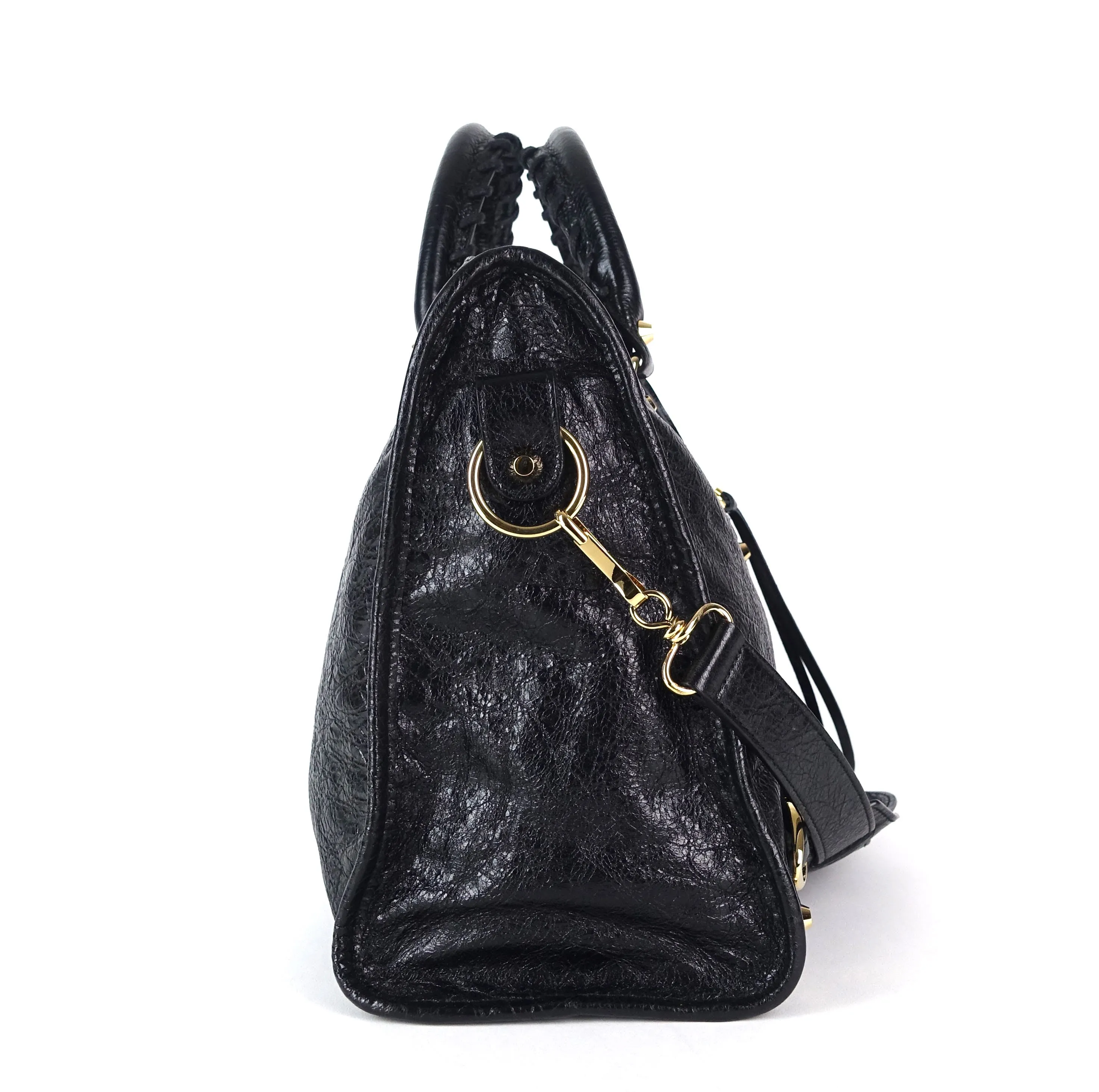 Classic Agneau Leather City Bag
