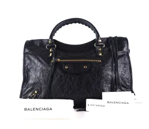 Classic Agneau Leather City Bag