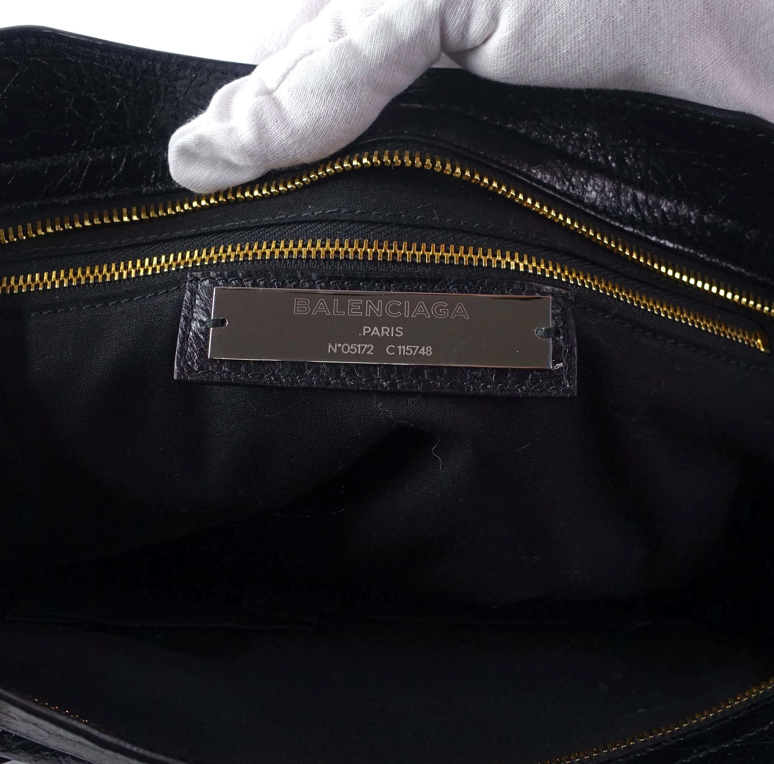 Classic Agneau Leather City Bag