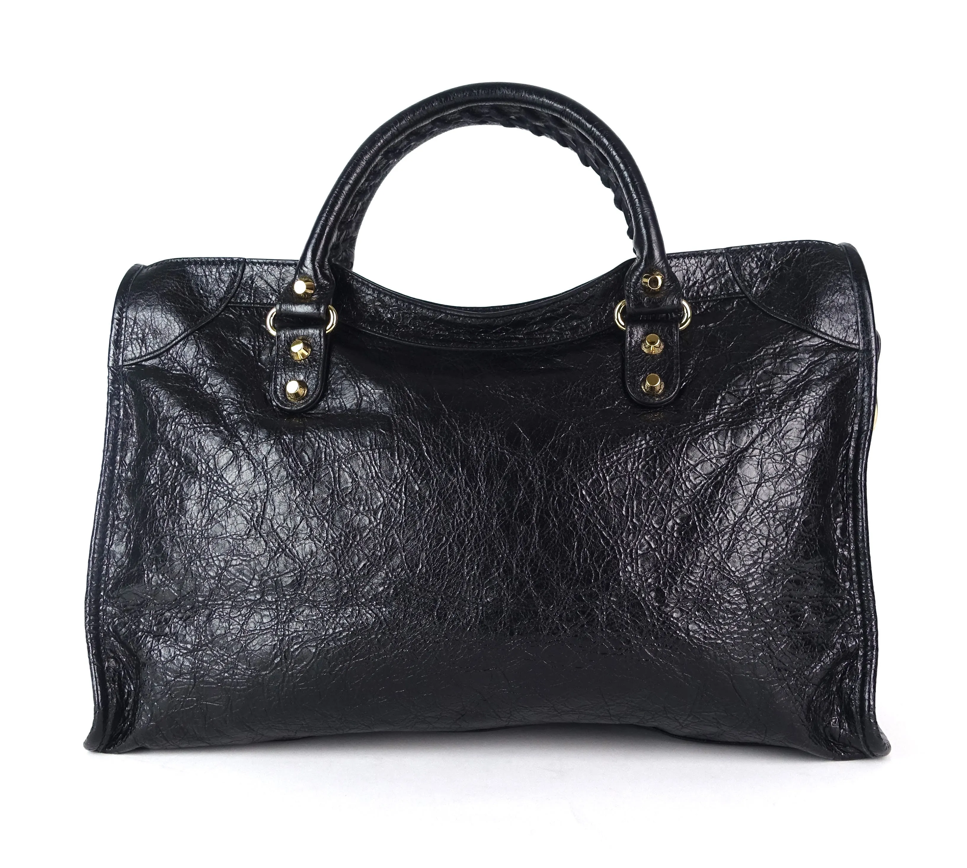 Classic Agneau Leather City Bag