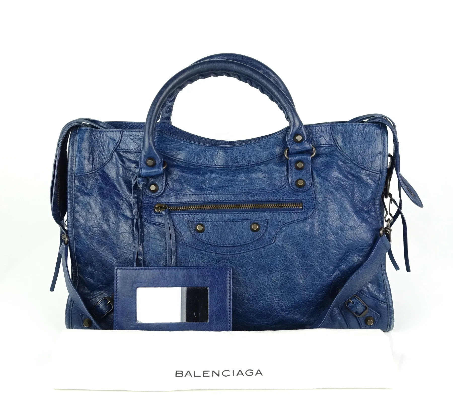 Classic Agneau Leather City Bag