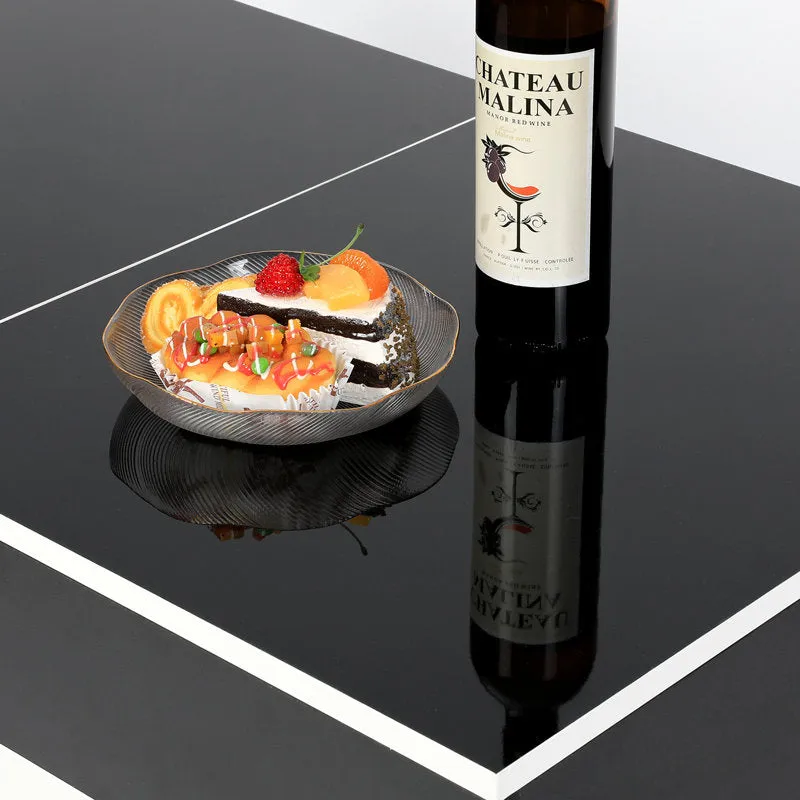 Coffee Table for Living Room, Modern High-Gloss Coffee Table with Hidden Storage