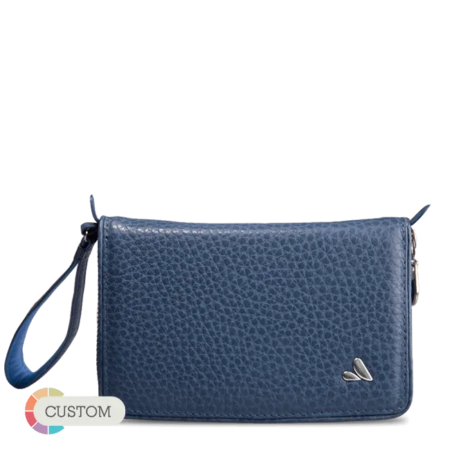 Customizable Leather Lucy Clutch - Premium Leather Lady Clutch for iPhone 7, 8 & 4,7" smartphones only