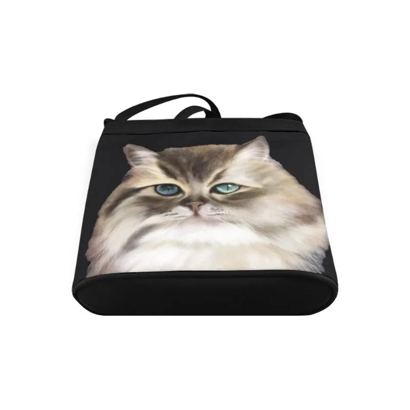 Cute Cat Print Shoulder Handbag For Women