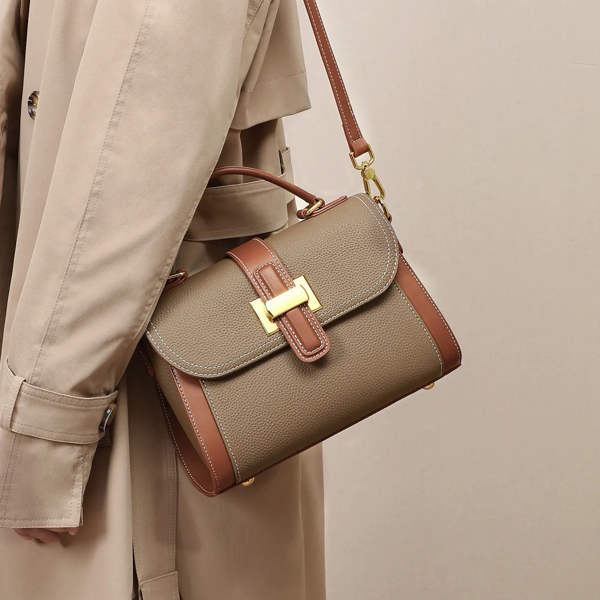 Elysian Luxe One-Shoulder Handbag - Versatile Fashion with Textured Elegance