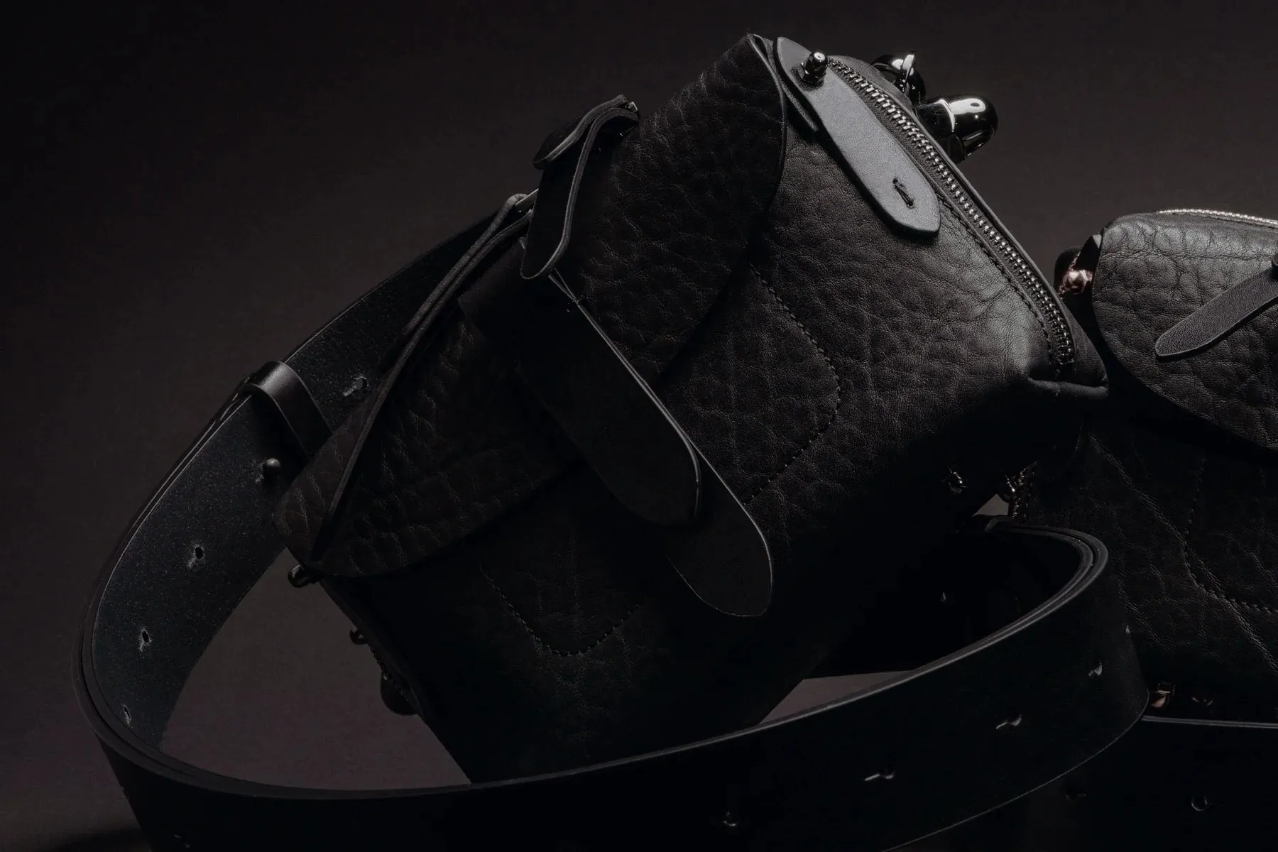 Filodee Microtool Handbag in Grain Leather Black