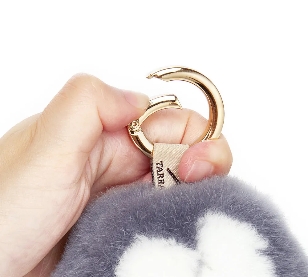 Fluffy Cat Paw Keyring