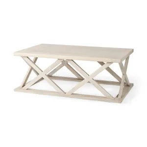 Forsey Rectangular Coffee Table Blonde Wood