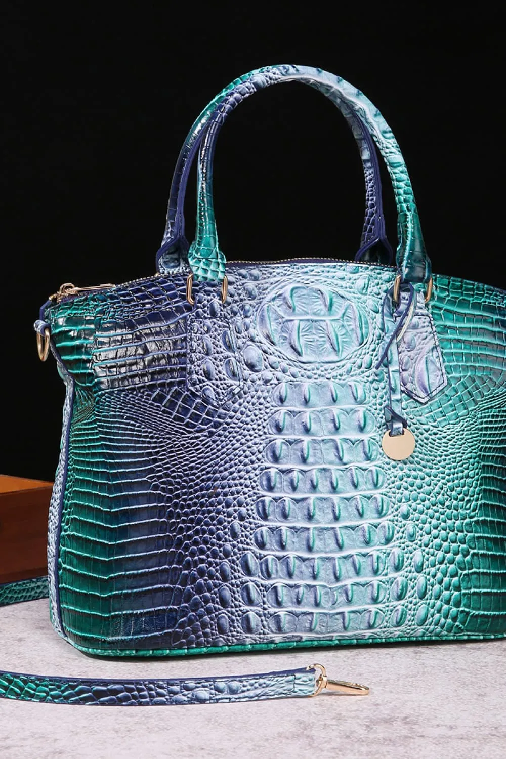 Gradient Leather Handbag