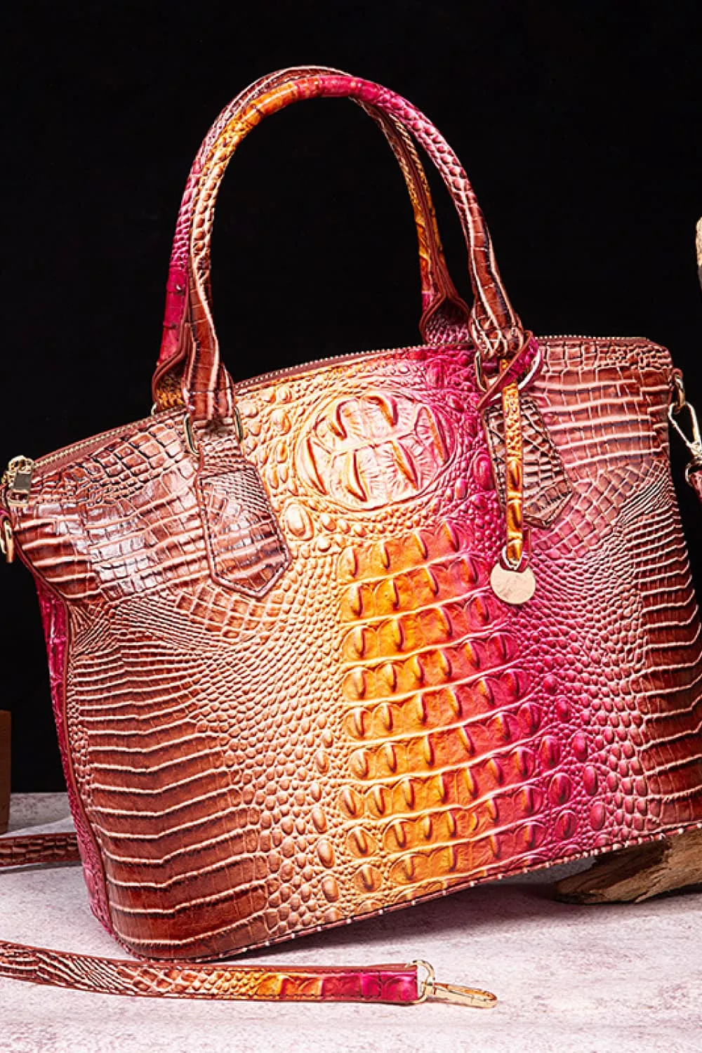 Gradient Leather Handbag