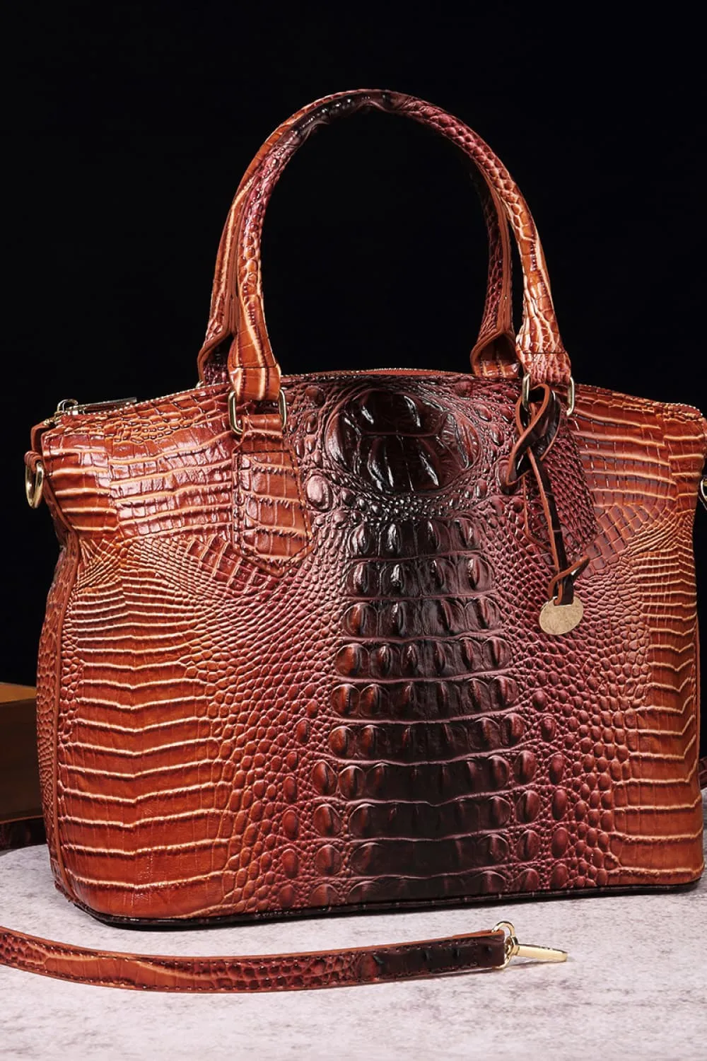 Gradient Leather Handbag