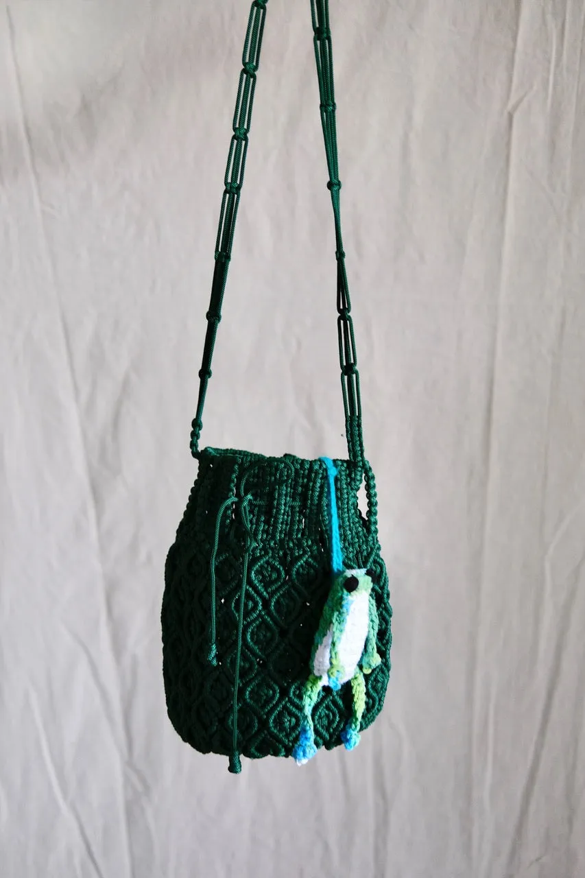 Hand crocheted charm. Salut mon ami