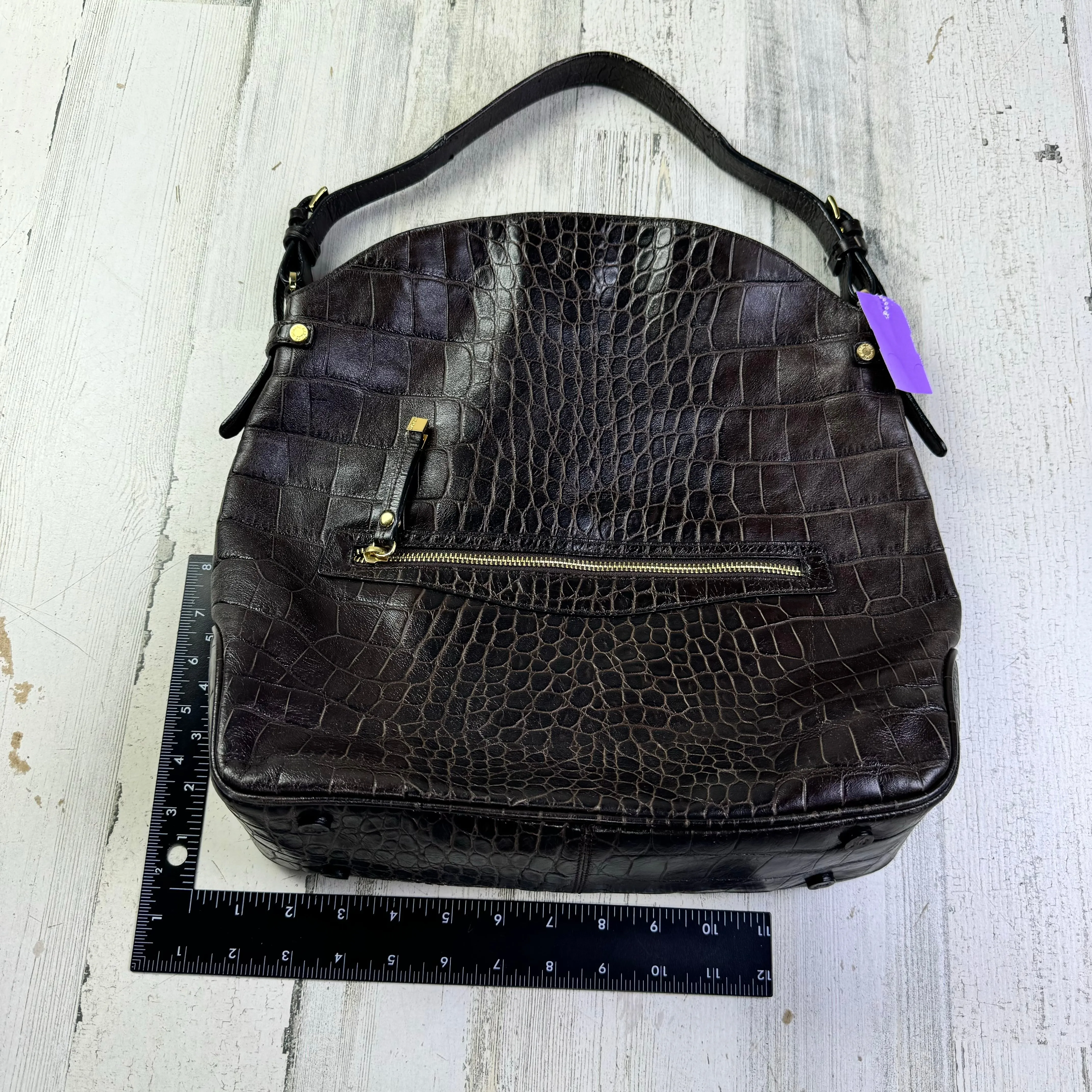 Handbag Leather By Clothes Mentor, Size: Medium