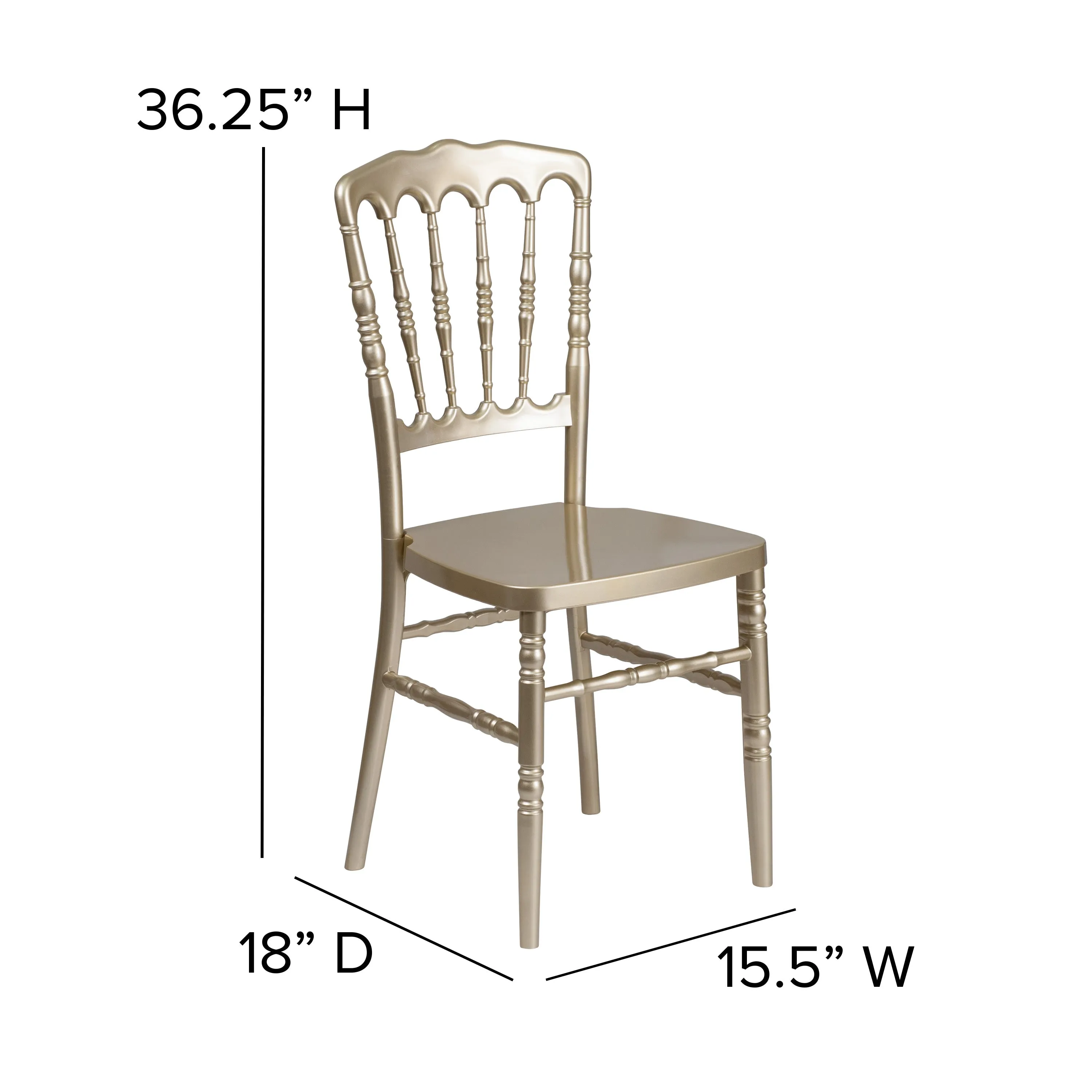 HERCULES Series Resin Stacking Napoleon Chair