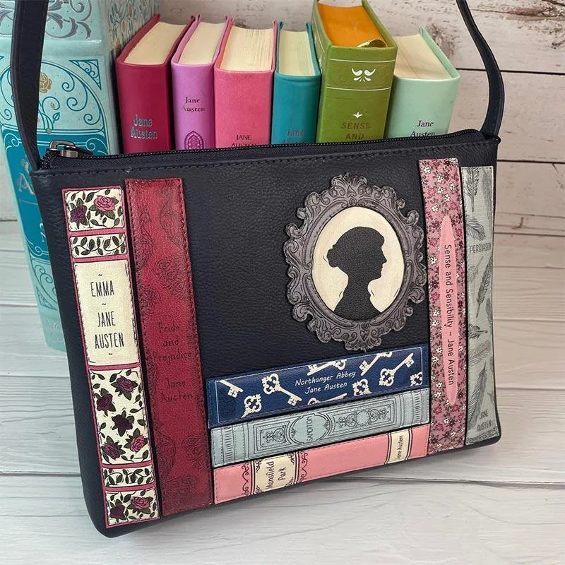 Jane Austen Books Design Handbag