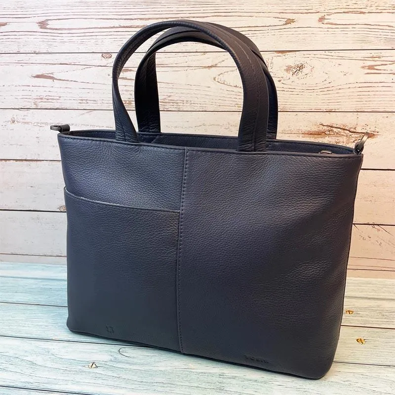 Jane Austen Books Design Multiway Handbag in Navy