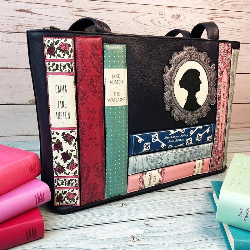 Jane Austen Books Design Shoulder Bag