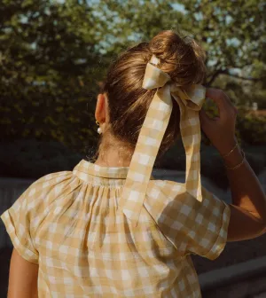 Joie Sunkissed Check Ribbon Bow