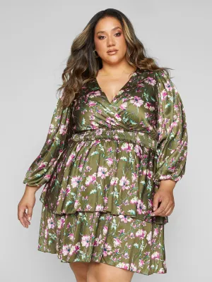 Kara Floral Print Tiered Dress