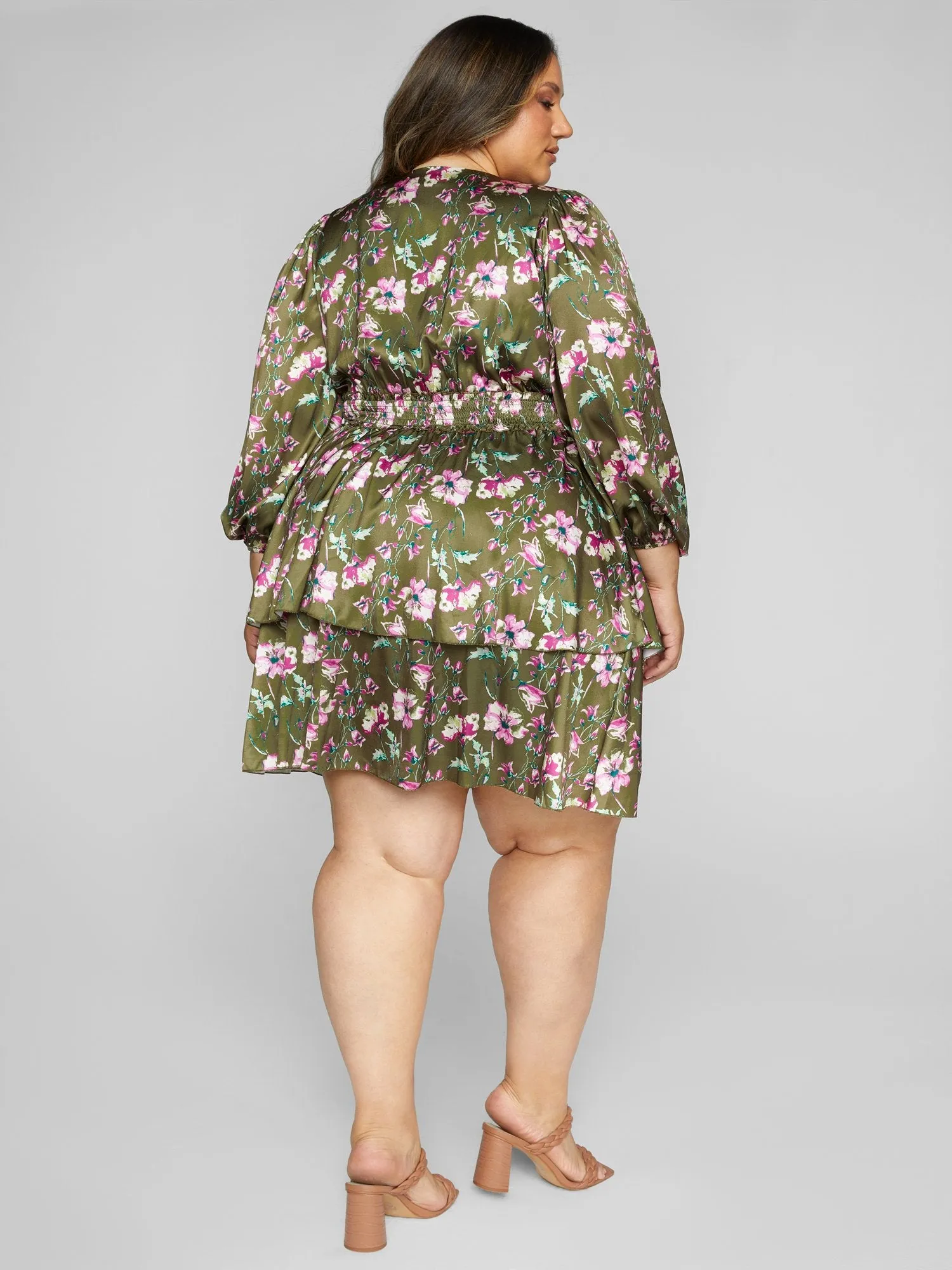 Kara Floral Print Tiered Dress