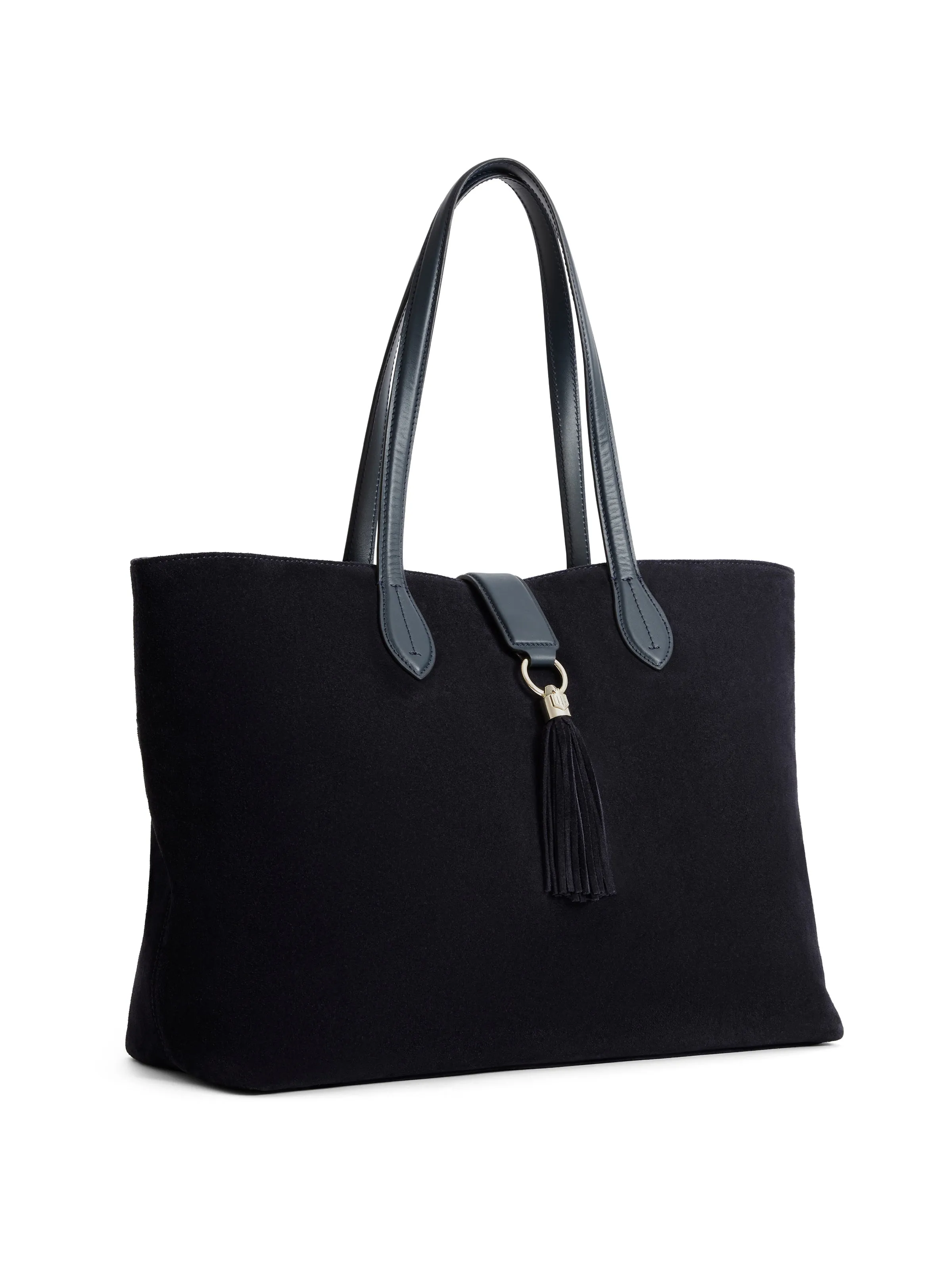 Langham Tote - Navy Suede