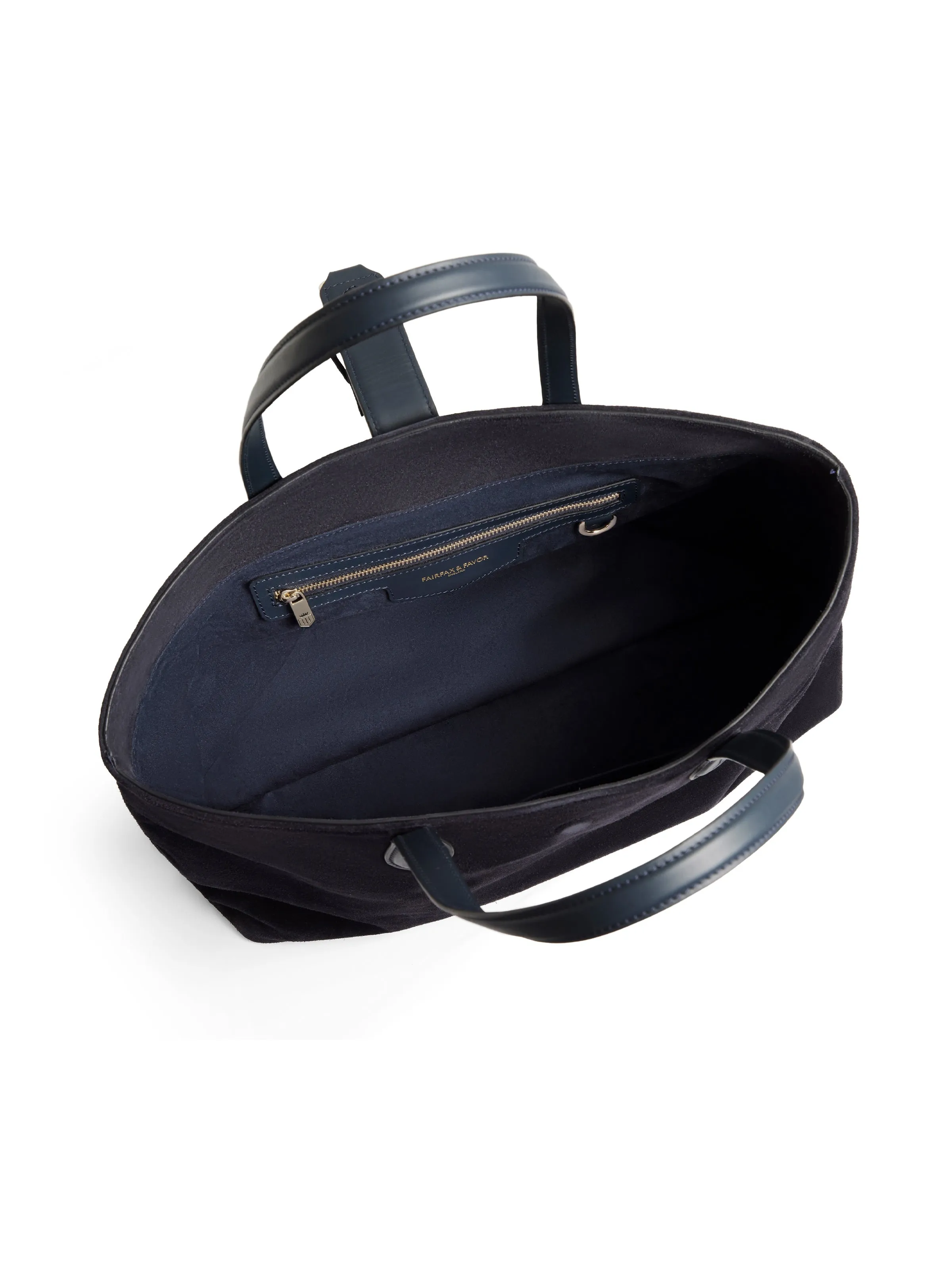 Langham Tote - Navy Suede