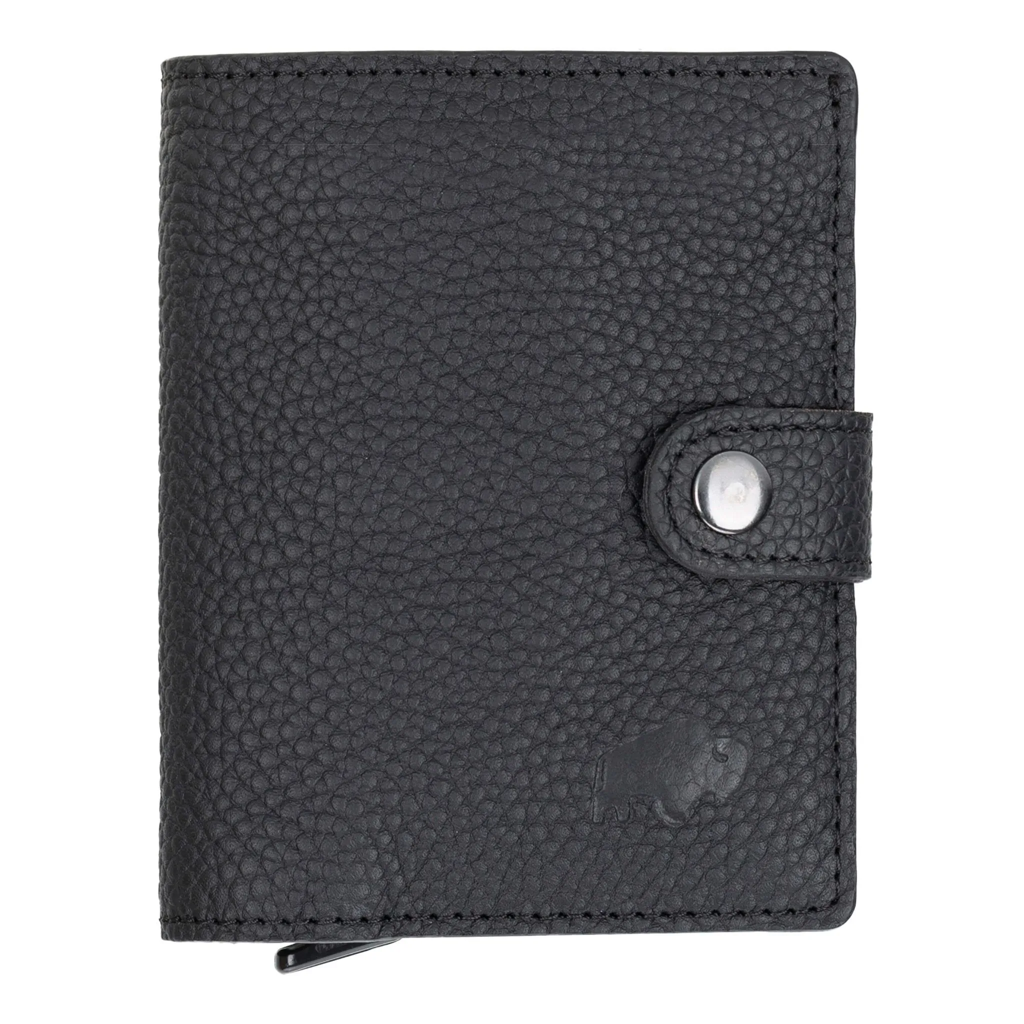 Max Slide Secure: RFID-Protected Wallet with Slide-Out Card, Cash Pocket & ID Slot, Pebble Black